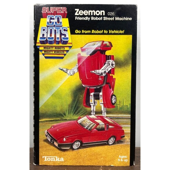 Vintage 1984 Zeemon Super GoBots #026 Tonka NIB Datsun Fairlady 280Z Nice Box - Picture 1 of 9
